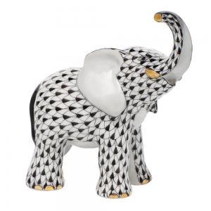 Herend Young Elephant Young Elephant - Black