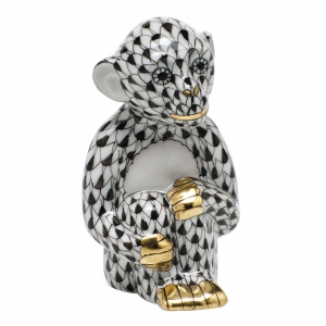 Herend Little Monkey - Black