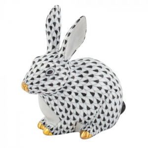 Herend Chubby Bunny - Black