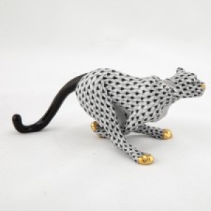 Herend Small Cheetah - Black