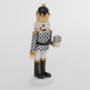 Herend Nutcracker with Gift - Black