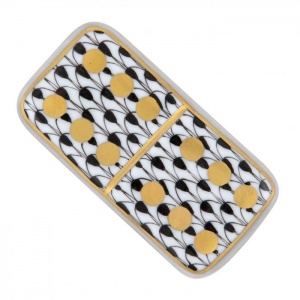 Herend Domino Black