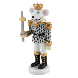 Herend Mouse King Nutcracker - Black
