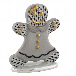 Herend Gingerbread Girl - Black