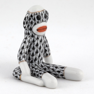 Herend Sock Monkey - Black