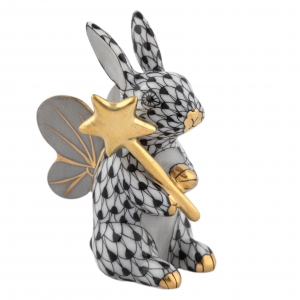 Herend Fairy Bunny - Black