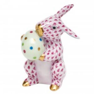 Herend Easter Bunny - Raspberry