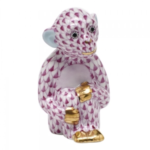 Herend Little Monkey - Raspberry