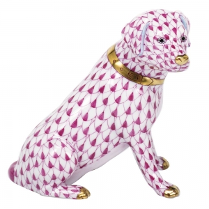 Herend Labrador Retriever- Raspberry