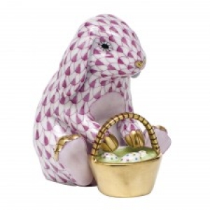 Herend Eggstravagant Rabbit Raspberry