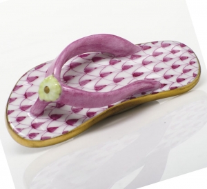 Herend Flip Flop Raspberry
