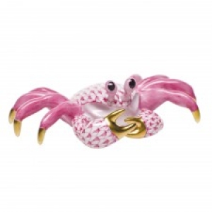 Herend Ghost Crab - Raspberry
