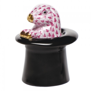 Herend Rabbit Trick Raspberry