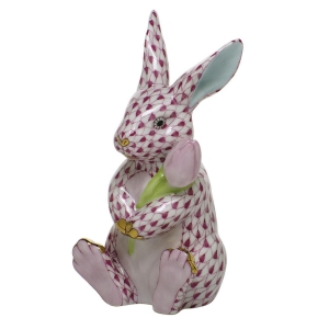 Herend Blossom Bunny Raspberry