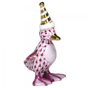 Herend Party Duckling Raspberry