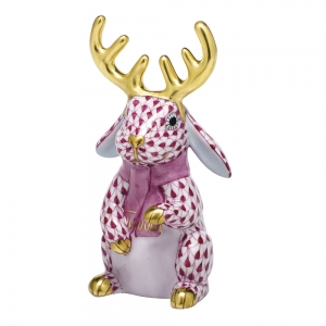 Herend Reindeer Rabbit Raspberry