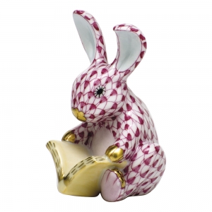 Herend Storybook Bunny Raspberry