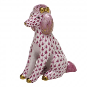 Herend Poodle - Raspberry