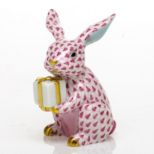 Herend Celebration Bunny - Raspberry