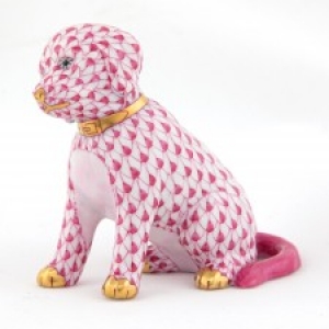 Herend Good Dog - Raspberry