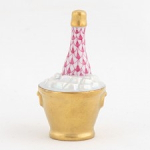 Herend Champagne Bucket - Raspberry