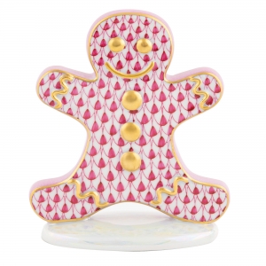 Herend Gingerbread Man - Raspberry