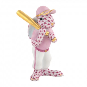 Herend Baseball Bunny Raspberry