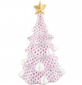 Herend Large Christmas Tree - Raspberry