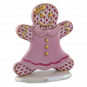 Herend Gingerbread Girl - Raspberry