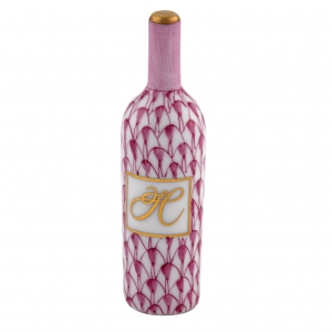 Herend Wine Bottle - Raspberry