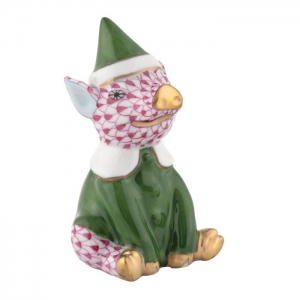 Herend Elf Piggy - Raspberry
