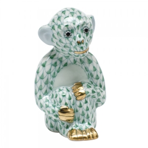 Herend Little Monkey - Green