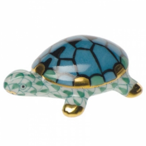 Herend Tiny Turtle Green