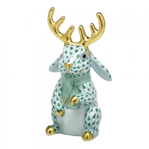 Herend Reindeer Rabbit Green