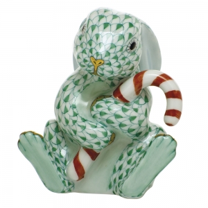 Herend Candy Cane Bunny - Green
