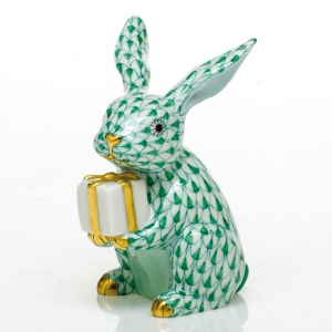 Herend Celebration Bunny - Green