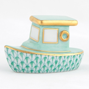 Herend Tug Boat - Green