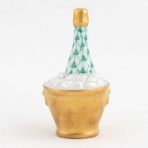 Herend Champagne Bucket - Green