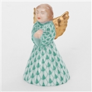 Herend Petite Praying Angel - Green