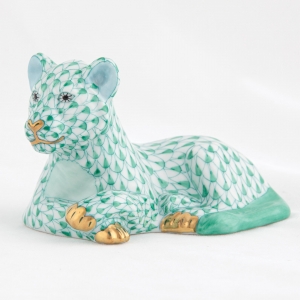 Herend Young Lion - Green