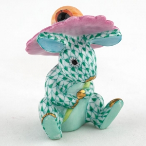 Herend Umbrella Bunny - Green
