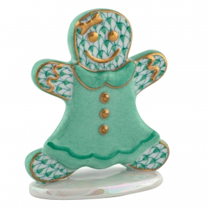 Herend Gingerbread Girl - Green