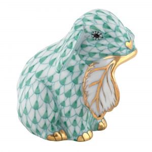 Herend Fall Bunny - Green