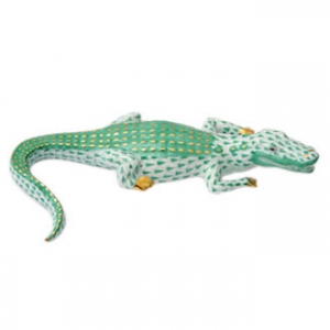 Herend Small Alligator Green