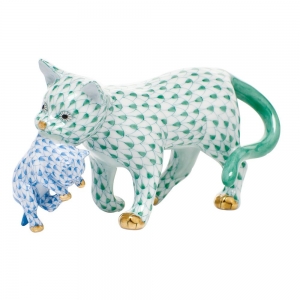Herend Motherly Love - Green / Blue