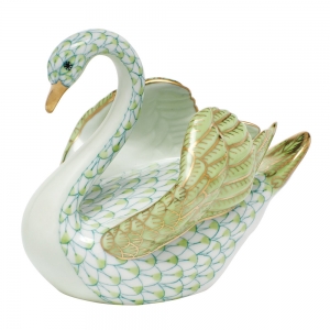 Herend Swan Key Lime
