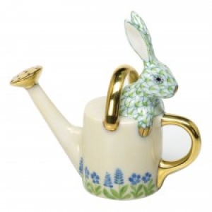 Herend Watering Can Bunny Key Lime