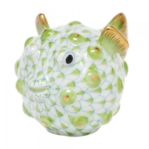 Herend Puffer Fish - Key Lime