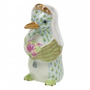 Herend Penguin Bride Key Lime