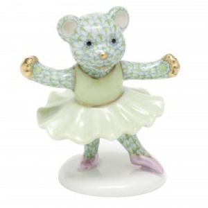 Herend Ballerina Bear Key Lime